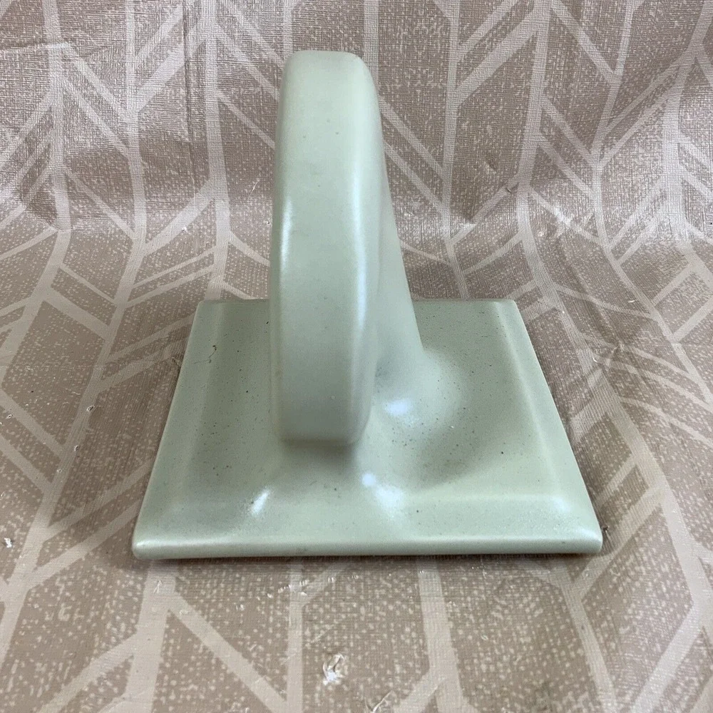 Vintage AO American Olean Ceramic‎ Toothbrush Cup Holder Avocado Green